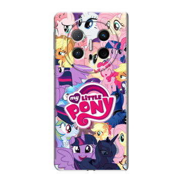 Пластиковый чехол на Huawei Mate X6 с принтом My little pony Дружба чудо
