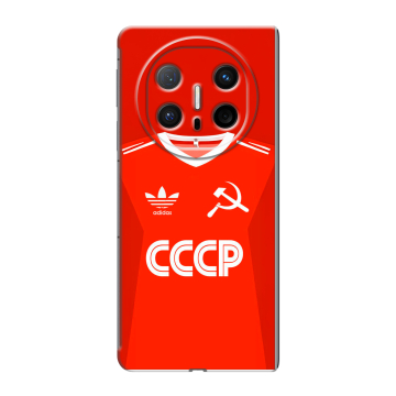 Пластиковый чехол на Huawei Mate X6 с принтом Флаг Герб СССР