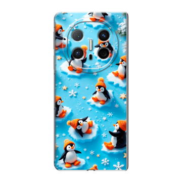 Пластиковый чехол на Huawei Mate X6 с принтом Новый год