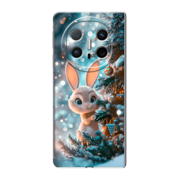 Пластиковый чехол на Huawei Mate X6 с принтом Новый год