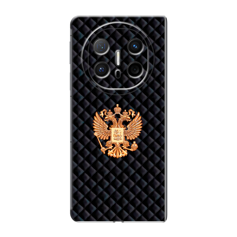 Пластиковый чехол на Huawei Mate X6 с принтом Герб России принт Пластиковый чехол на Huawei Mate X6 с принтом Герб России принт
