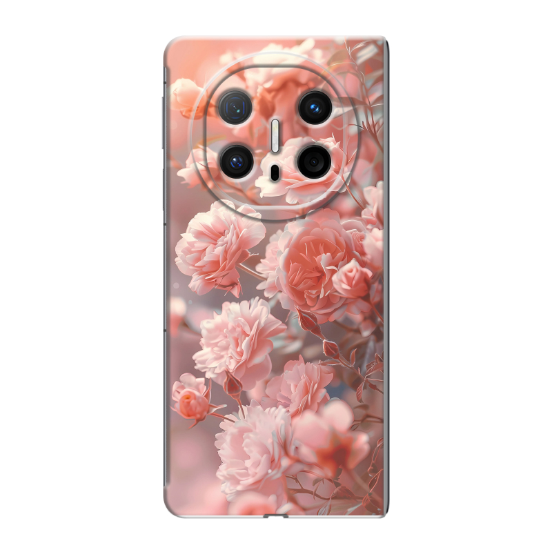 Пластиковый чехол на Huawei Mate X6 с принтом Розовые розы Пластиковый чехол на Huawei Mate X6 с принтом Розовые розы