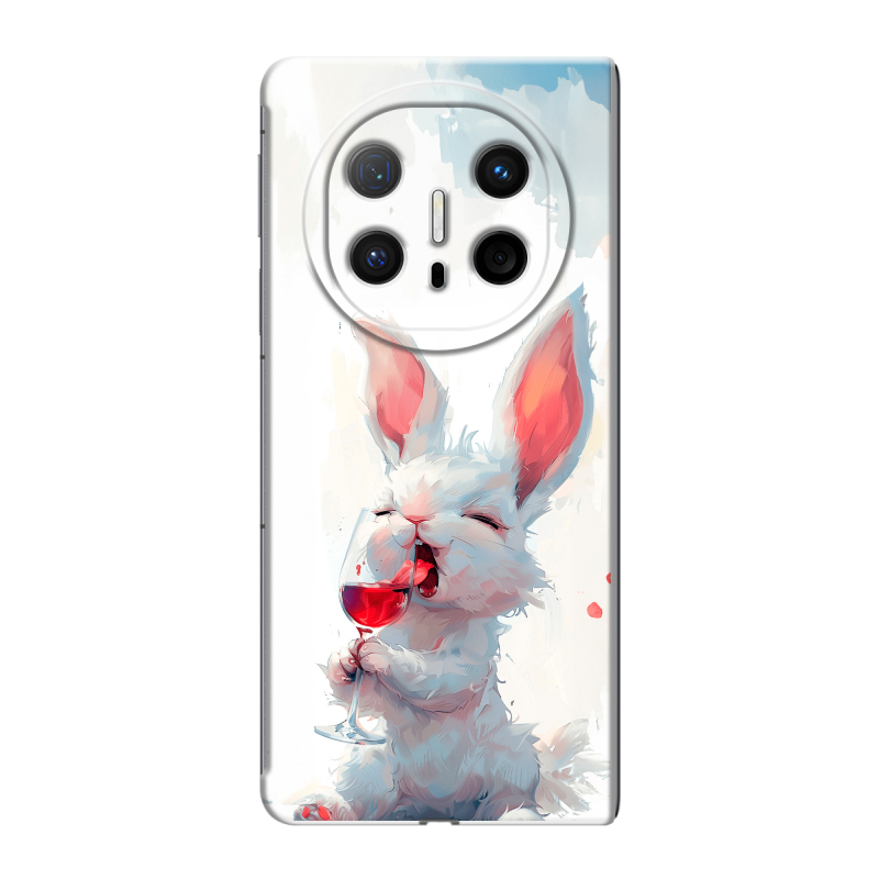 Пластиковый чехол на Huawei Mate X6 с принтом кролик зайчик Пластиковый чехол на Huawei Mate X6 с принтом кролик зайчик