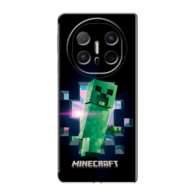 Пластиковый чехол на Huawei Mate X6 с принтом Майнкрафт Minecraft Пластиковый чехол на Huawei Mate X6 с принтом Майнкрафт Minecraft