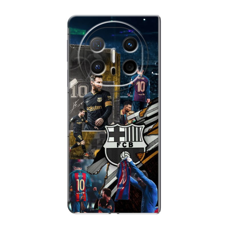 Пластиковый чехол на Huawei Mate X6 с принтом Messi Barcelona Пластиковый чехол на Huawei Mate X6 с принтом Messi Barcelona
