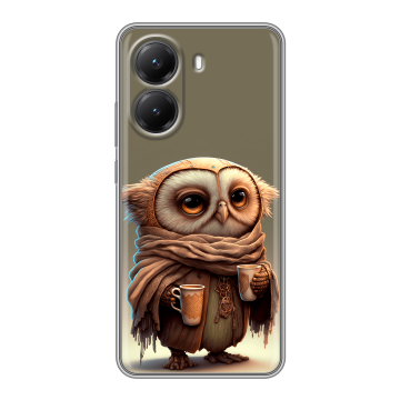 Силиконовый чехол на Poco X7 Pro с принтом Сова Силиконовый чехол на Poco X7 Pro с принтом Сова