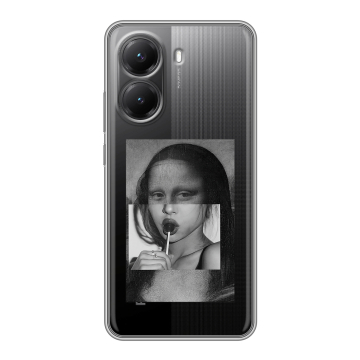 Силиконовый чехол на Poco X7 Pro с принтом Мона Лиза