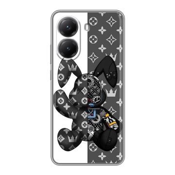 Силиконовый чехол на Poco X7 Pro с принтом Луи робот Силиконовый чехол на Poco X7 Pro с принтом Луи робот