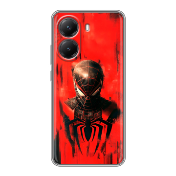 Силиконовый чехол на Poco X7 Pro с принтом человек паук spiderman Силиконовый чехол на Poco X7 Pro с принтом человек паук spiderman