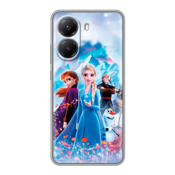 Силиконовый чехол на Poco X7 Pro с принтом Холодное сердце Frozen Силиконовый чехол на Poco X7 Pro с принтом Холодное сердце Frozen