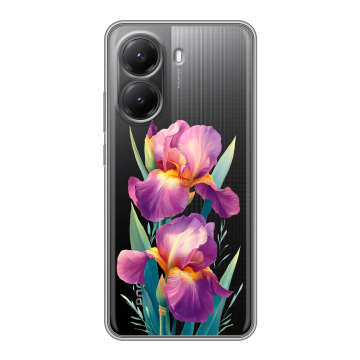 Силиконовый чехол на Poco X7 Pro с принтом Цветы орхидеи