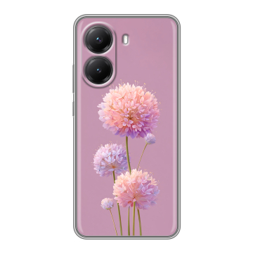 Силиконовый чехол на Poco X7 Pro с принтом Цветы