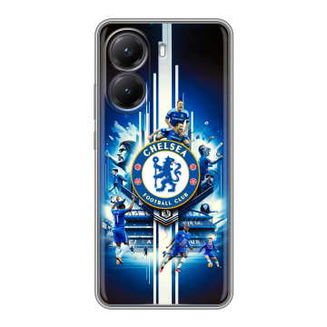 Силиконовый чехол на Poco X7 Pro с принтом Chelsea Челси
