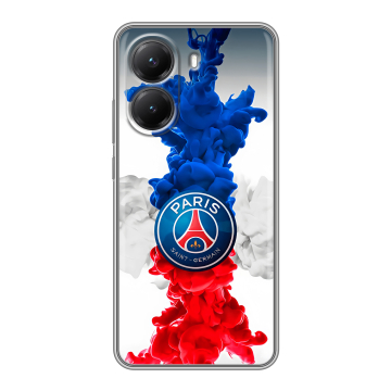 Силиконовый чехол на Poco X7 Pro с принтом PSG ПСЖ