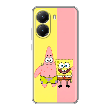 Силиконовый чехол на Poco X7 Pro с принтом Спанч боб Спанчбоб Силиконовый чехол на Poco X7 Pro с принтом Спанч боб Спанчбоб