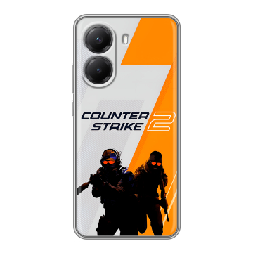 Силиконовый чехол на Poco X7 Pro с принтом Counter Strike