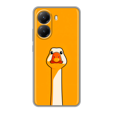Силиконовый чехол на Poco X7 Pro с принтом Смешная утка