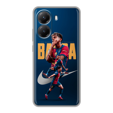 Силиконовый чехол на Poco X7 Pro с принтом Барселона Barca Yamal Силиконовый чехол на Poco X7 Pro с принтом Барселона Barca Yamal