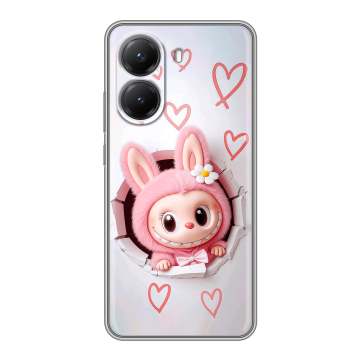 Силиконовый чехол на Poco X7 Pro с принтом Labubu Лабубу Силиконовый чехол на Poco X7 Pro с принтом Labubu Лабубу