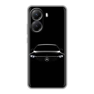 Силиконовый чехол на Poco X7 Pro с принтом Mercedes Мерседес Силиконовый чехол на Poco X7 Pro с принтом Mercedes Мерседес