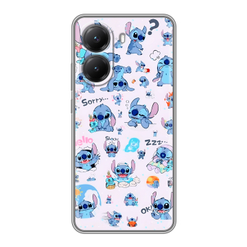 Силиконовый чехол на Poco X7 Pro с принтом Лило и Стич Силиконовый чехол на Poco X7 Pro с принтом Лило и Стич