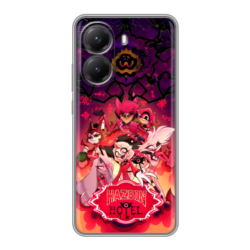 Силиконовый чехол на Poco X7 Pro с принтом Hazbin Hotel Отель Хазбин Силиконовый чехол на Poco X7 Pro с принтом Hazbin Hotel Отель Хазбин