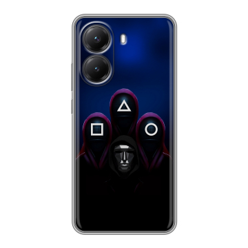Силиконовый чехол на Poco X7 Pro с принтом Игра Кальмара