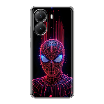 Силиконовый чехол на Poco X7 Pro с принтом Spiderman Человек паук