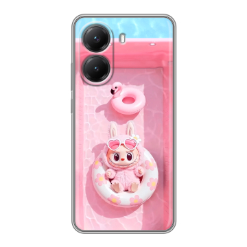 Силиконовый чехол на Poco X7 Pro с принтом Labubu Лабубу Силиконовый чехол на Poco X7 Pro с принтом Labubu Лабубу