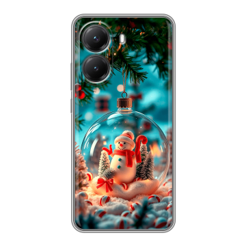 Силиконовый чехол на Poco X7 Pro с принтом Новый год