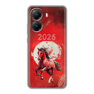 Силиконовый чехол на Poco X7 Pro с принтом Новый год
