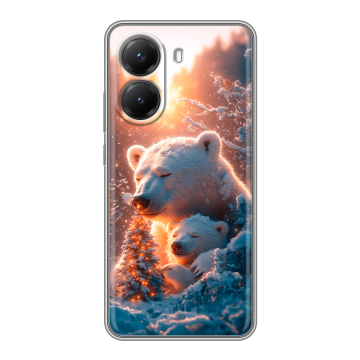 Силиконовый чехол на Poco X7 Pro с принтом Новый год