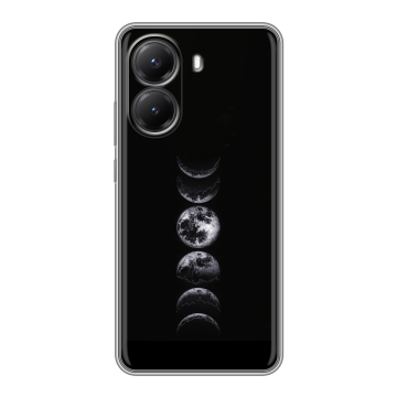 Силиконовый чехол на Poco X7 Pro с принтом женский