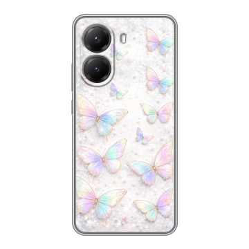Силиконовый чехол на Poco X7 Pro с принтом женский