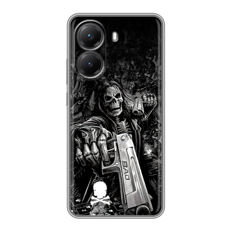 Силиконовый чехол на Poco X7 Pro с принтом Скелет Силиконовый чехол на Poco X7 Pro с принтом Скелет