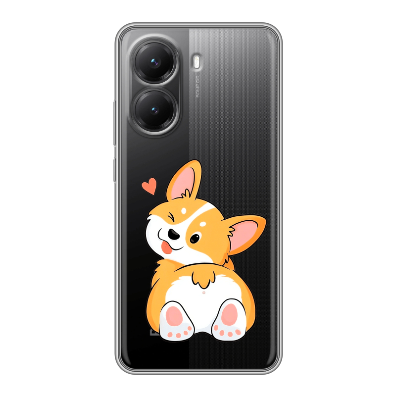 Силиконовый чехол на Poco X7 Pro с принтом Корги Силиконовый чехол на Poco X7 Pro с принтом Корги