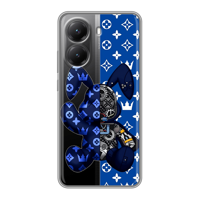 Силиконовый чехол на Poco X7 Pro с принтом Луи робот Силиконовый чехол на Poco X7 Pro с принтом Луи робот