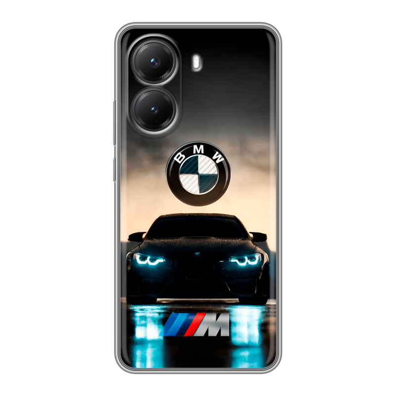 Силиконовый чехол на Poco X7 Pro с принтом БМВ BMW Силиконовый чехол на Poco X7 Pro с принтом БМВ BMW