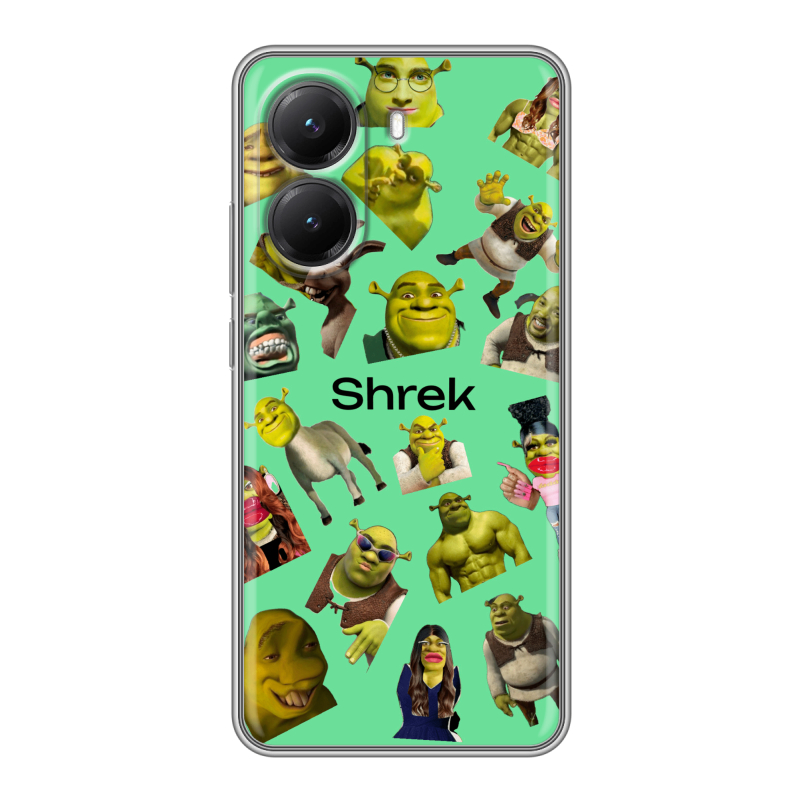 Силиконовый чехол на Poco X7 Pro с принтом Шрек Shrek Силиконовый чехол на Poco X7 Pro с принтом Шрек Shrek