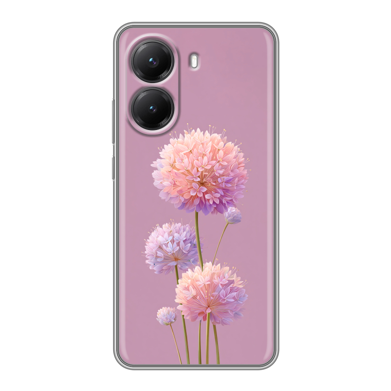Силиконовый чехол на Poco X7 Pro с принтом Цветы Силиконовый чехол на Poco X7 Pro с принтом Цветы