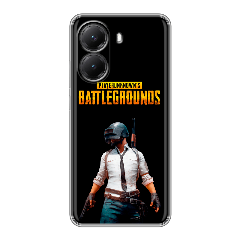 Силиконовый чехол на Poco X7 Pro с принтом PUGB ПАГБ Силиконовый чехол на Poco X7 Pro с принтом PUGB ПАГБ