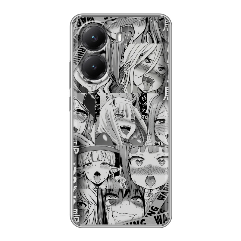 Силиконовый чехол на Poco X7 Pro с принтом Ahegao Ахегао Аниме Силиконовый чехол на Poco X7 Pro с принтом Ahegao Ахегао Аниме