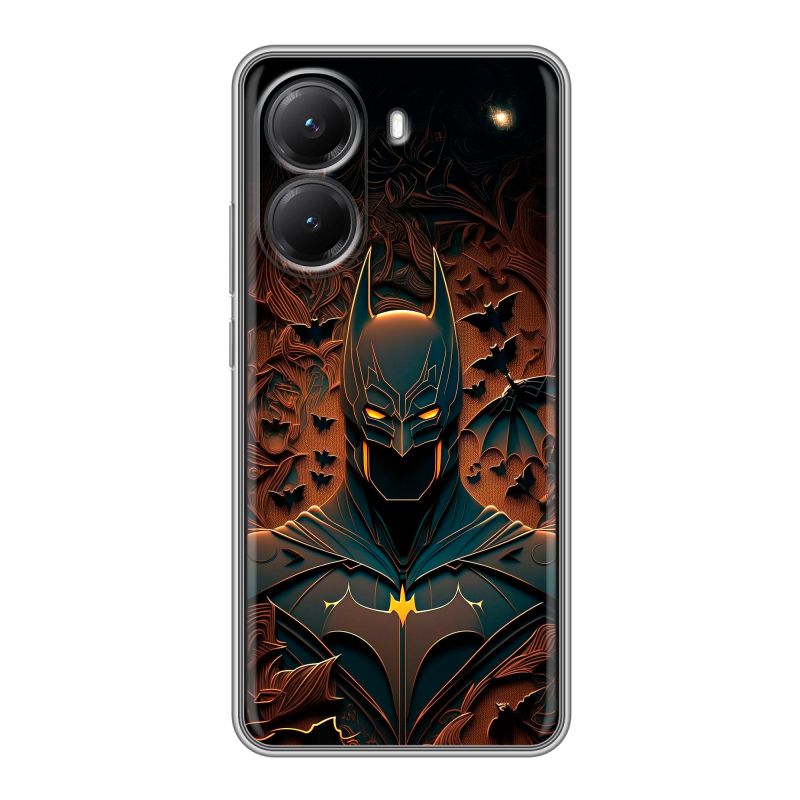 Силиконовый чехол на Poco X7 Pro с принтом Batman Бэтмен Силиконовый чехол на Poco X7 Pro с принтом Batman Бэтмен