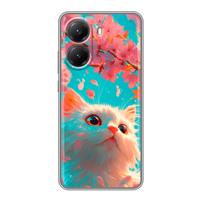 Силиконовый чехол на Poco X7 Pro с принтом Красивый кот Силиконовый чехол на Poco X7 Pro с принтом Красивый кот