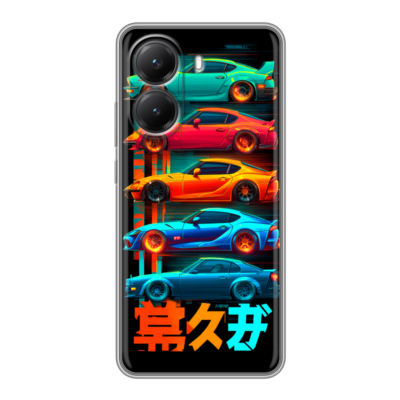 Силиконовый чехол на Poco X7 Pro с принтом машины тачки Силиконовый чехол на Poco X7 Pro с принтом машины тачки