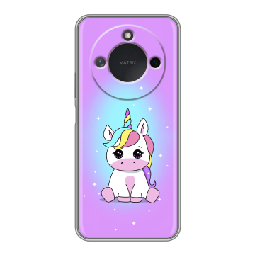 Силиконовый чехол на Honor X9c Smart с принтом Единорог