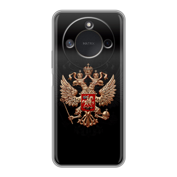 Силиконовый чехол на Honor X9c Smart с принтом Герб России