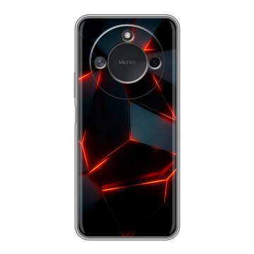 Силиконовый чехол на Honor X9c Smart с принтом Яркие абстракции