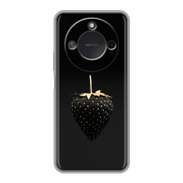 Силиконовый чехол на Honor X9c Smart с принтом Черная клубника
