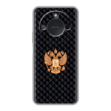 Силиконовый чехол на Honor X9c Smart с принтом Герб России принт